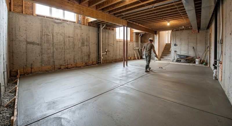 Basement Concrete Installation in Layton, UT