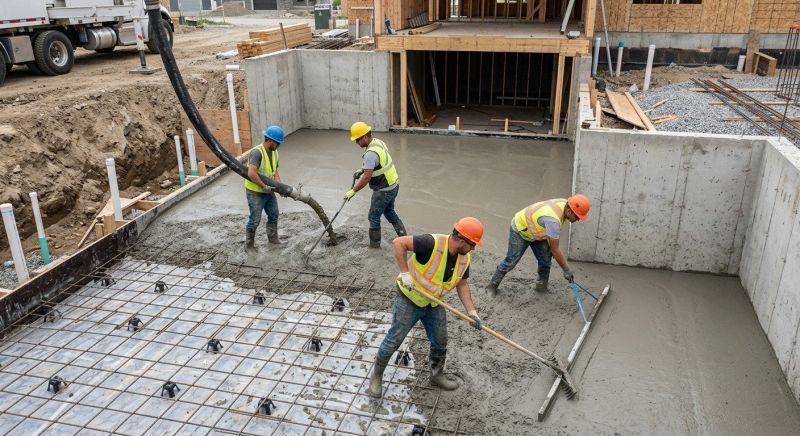 Basement Concrete Installation in Syracuse, UT