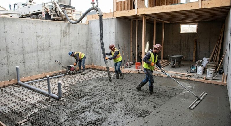Basement Concrete Installation in Weber County, UT