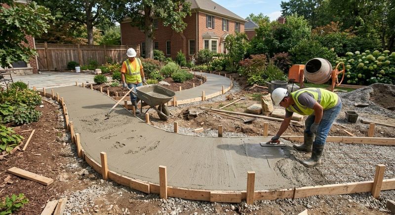 Cement Walkway Installation in Ogden, UT
