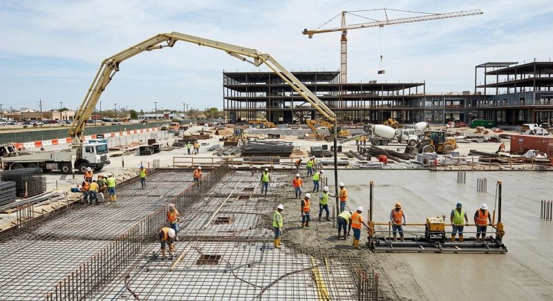 Commercial Slab Installation in Eden, UT
