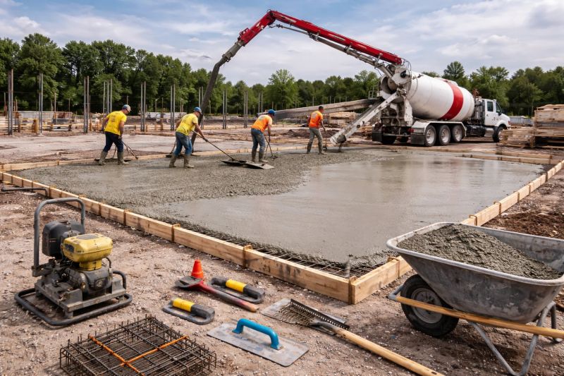 Commercial Slab Installation in Layton, UT