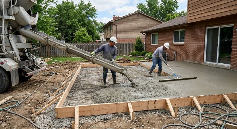 Concrete Flatwork Installation in Hooper, UT
