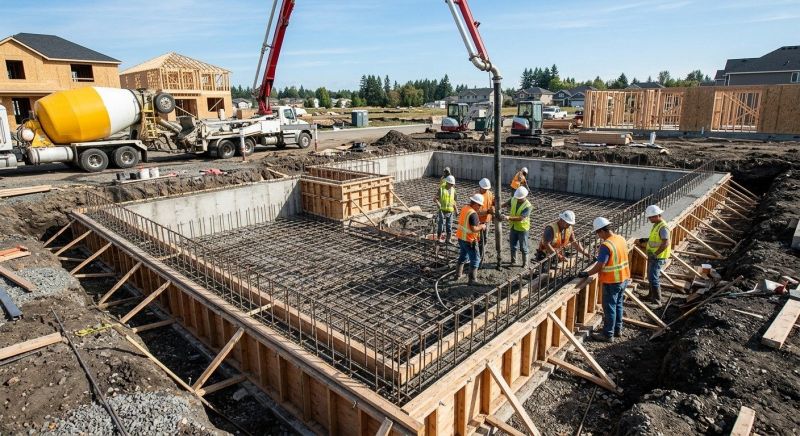 Concrete Foundation Installation in Davis County, UT