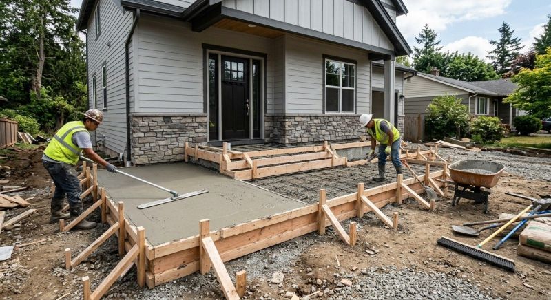 Concrete Porch Installation in Brigham City, UT
