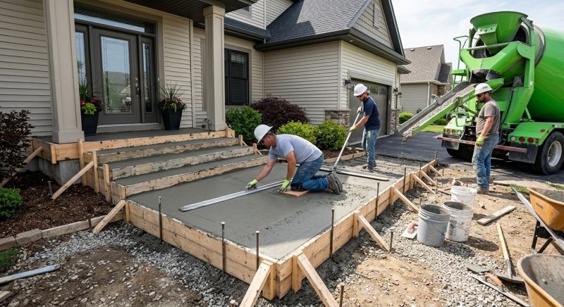 Concrete Porch Installation in Eden, UT