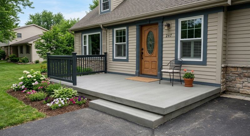 Concrete Porch Installation in Farmington, UT