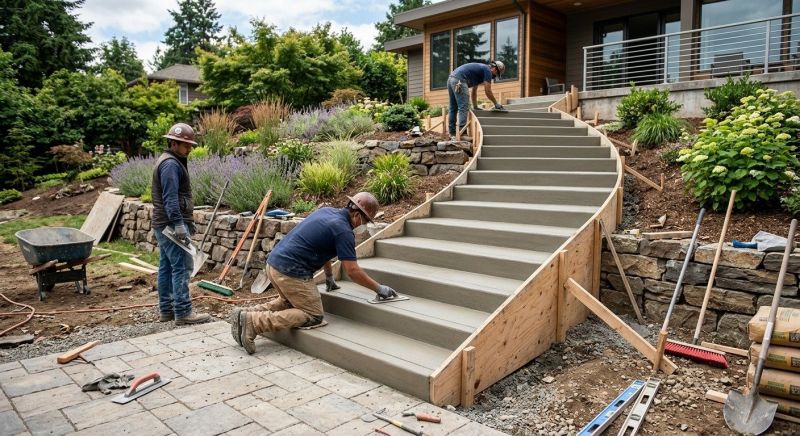 Concrete Stairs Installation in Hooper, UT