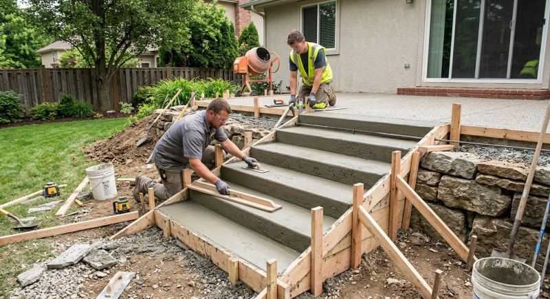 Concrete Stairs Installation in Huntsville, UT