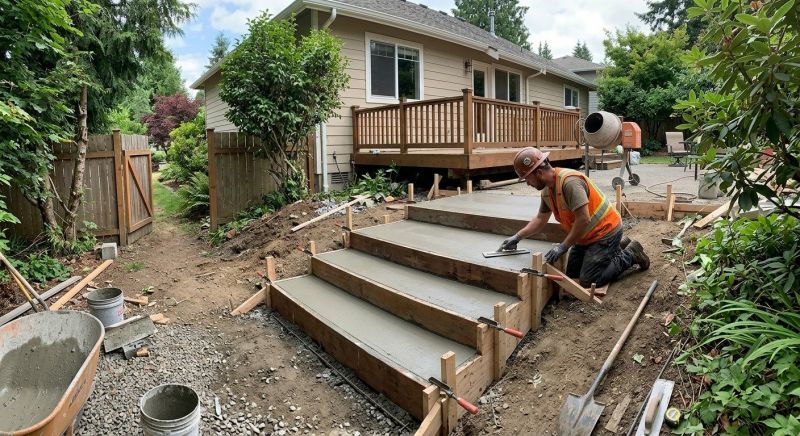 Concrete Stairs Installation in Huntsville, UT