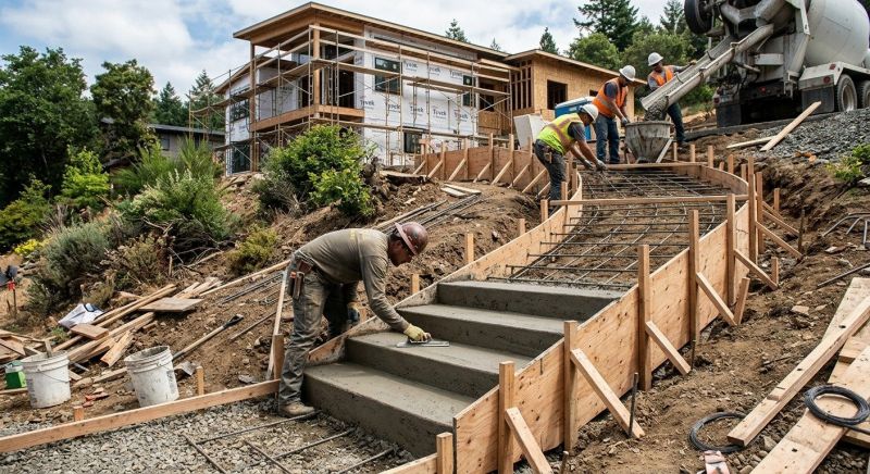 Concrete Stairway Installation in Ogden, UT