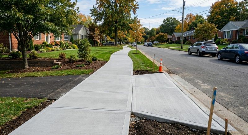 Concrete Walkway Installation in Huntsville, UT