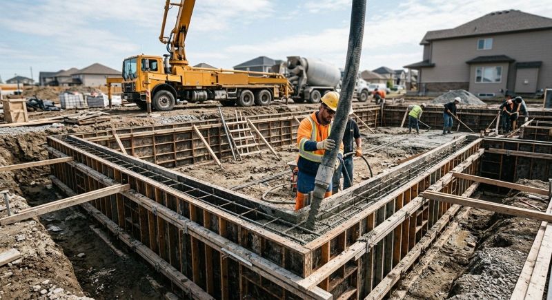 Foundation Wall Pouring in Hooper, UT