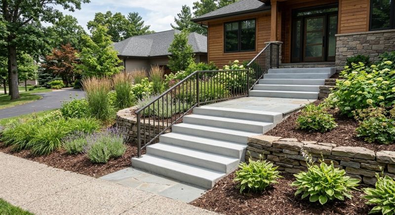 Poured Steps Installation in Clearfield, UT