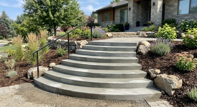 Poured Steps Installation in Morgan, UT