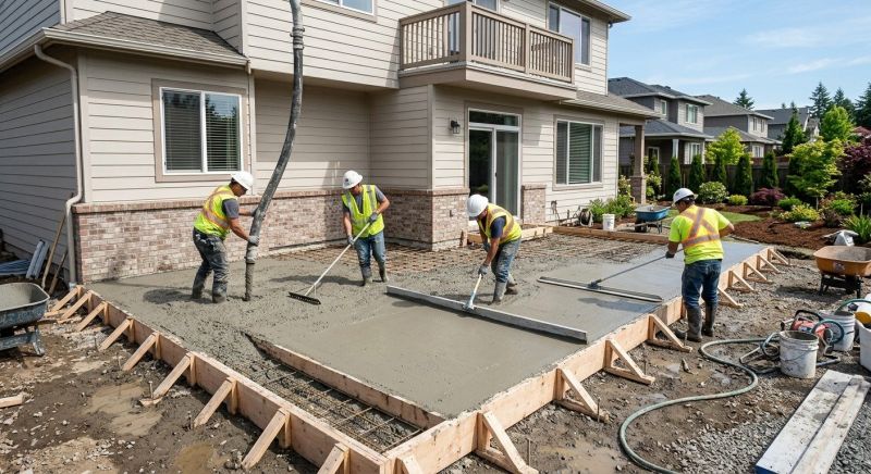 Veranda Pouring in Kaysville, UT